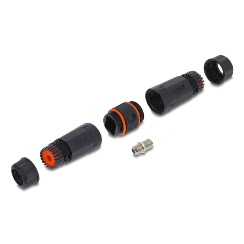 DeLOCK 90708 presse-étoupe Noir Plastique 1 pièce(s)