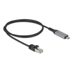 DeLOCK USB LAN Cable USB Type-C to RJ45 Gigabit Ethernet 1 m
