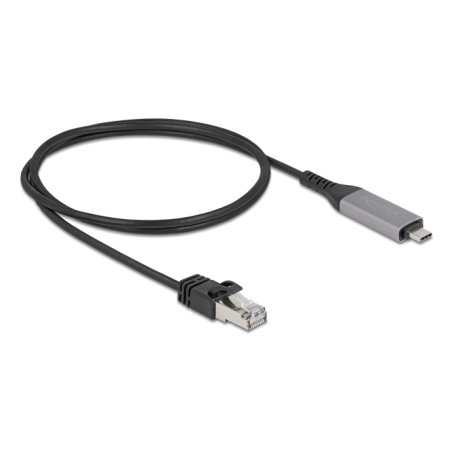 Delock USB LAN Kabel USB Type-C™ zu RJ45 Gigabit Ethernet 1 m
