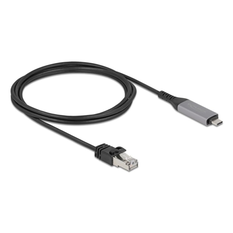 Delock USB LAN Kabel USB Type-C™ zu RJ45 Gigabit Ethernet 2 m