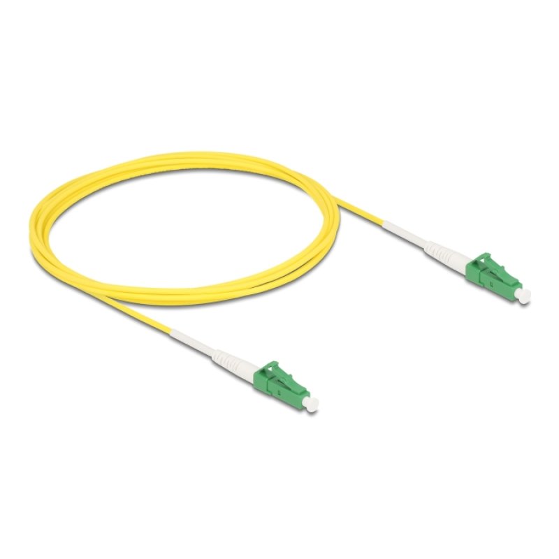 Delock Kabel Lichtwellenleiter LC-APC zu LC-APC Simplex Singlemode OS2 2 m