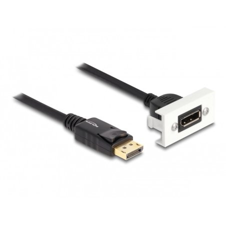 Delock Easy 45 DisplayPort 8K 30 Hz Modul mit Kabelpeitsche, 22,5 x 45 mm