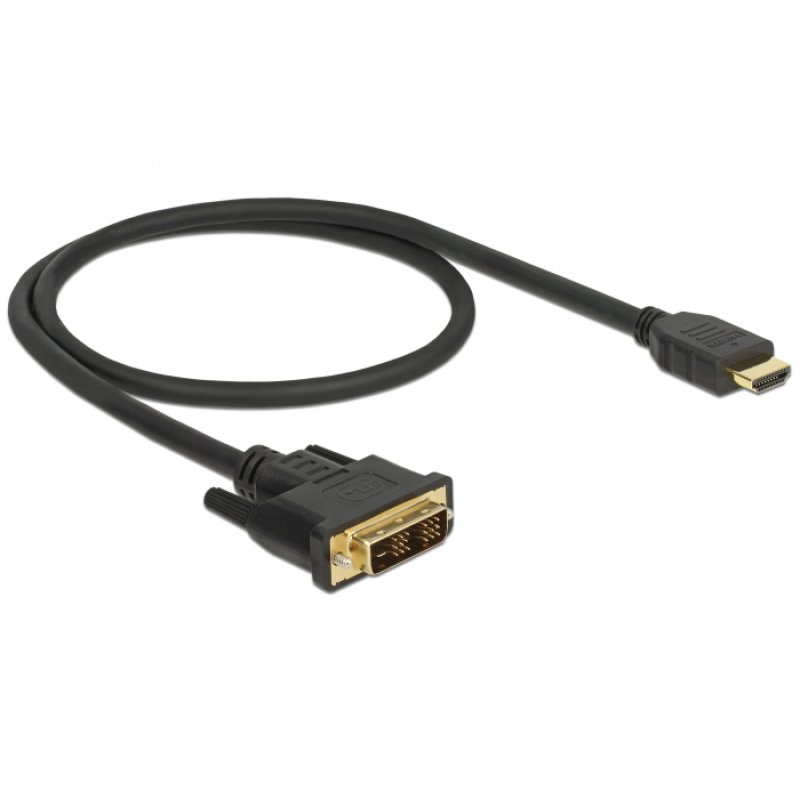 DeLOCK 85581 video cable adapter 0.5 m HDMI Type A (Standard) DVI-D Black