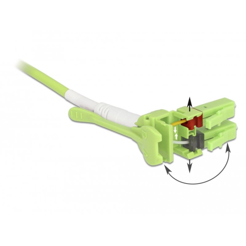 Delock Kabel Lichtwellenleiter LC LC Multimode OM5 Uniboot 1 m