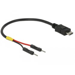 Delock USB Stromkabel Micro-B auf 2 x Pfostenstecker einzeln Strom 10 cm