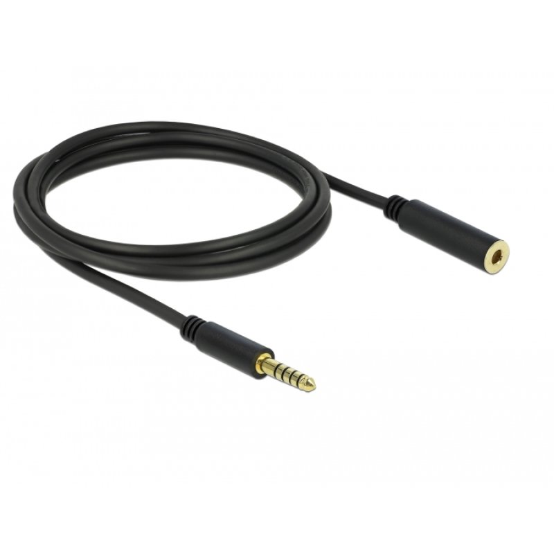 DeLOCK 85797 câble audio 2 m 4.4mm Noir