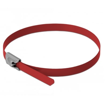 DeLOCK 18777 cable tie Steel Red 10 pc(s)