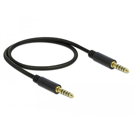DeLOCK 85790 câble audio 0,5 m 4.4mm Noir