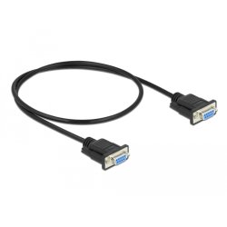 DeLOCK Câble Serial RS 232 D-Sub9 femelle à femelle, 0,5 m, null-modem