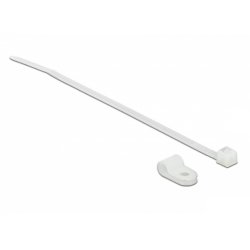Delock Befestigungsschelle 4,8 mm mit Kabelbinder L 150 x B 2,5 mm weiß