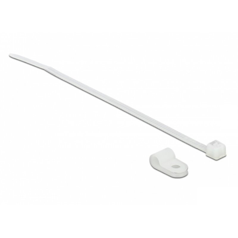 DeLOCK 18861 cable tie Screw mount cable tie Nylon White 10 pc(s)