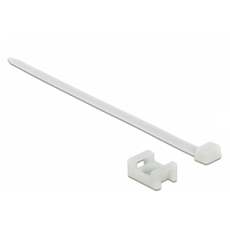 DeLOCK 18885 cable tie Screw mount cable tie Nylon White 10 pc(s)