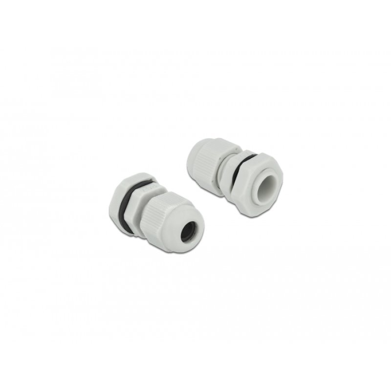 Delock Kabelverschraubung PG7 10 Stück grau