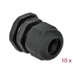 Delock Kabelverschraubung PG16 10 Stück schwarz