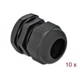 Delock Kabelverschraubung PG25 10 Stück schwarz