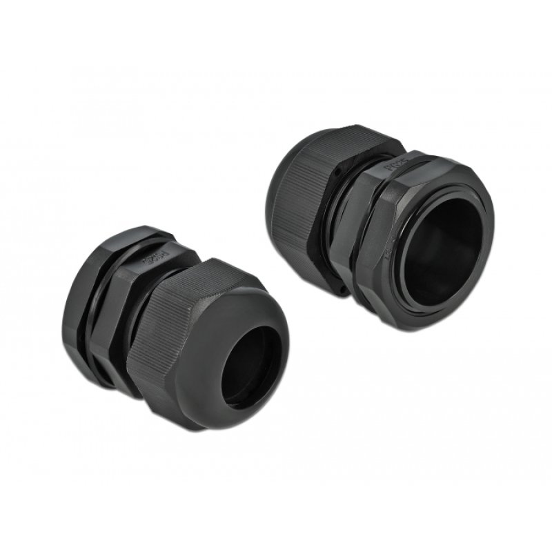 Delock Kabelverschraubung PG25 10 Stück schwarz