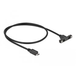 DeLOCK Câble USB 2.0 Micro-B femelle à montage sur panneau USB 2.0 Micro-B mâle 0,5 m