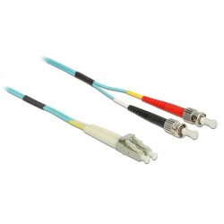 DeLOCK Câble en fibre optique LC ST Multimode OM3 1 m