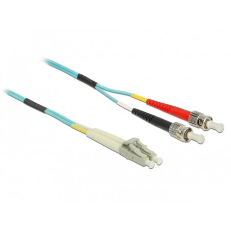 DeLOCK Cable Optical Fibre LC to ST Multi-mode OM3 1 m