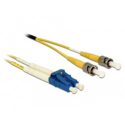 DeLOCK Câble en fibre optique LC ST mode unique OS2 0,5 m