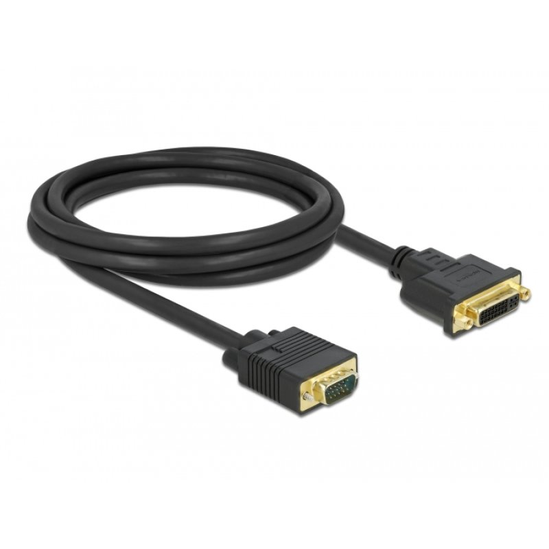 DeLOCK Cable DVI 24 5 female to VGA male 2 m