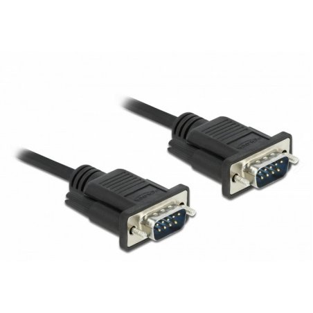 DeLOCK Serial Cable RS-232 D-Sub 9 male to male with narrow plug housing 10 m