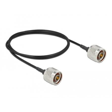 DeLOCK Antenna Cable N plug to N plug LMR/CFD100 1 m low loss