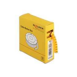 DeLOCK Cable Marker Box, No. 2, yellow, 500 pieces