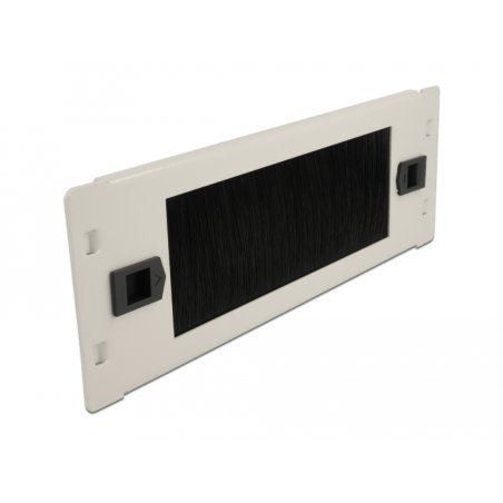 DeLOCK 10″ Cable Management Brush Strip tool free 2U grey