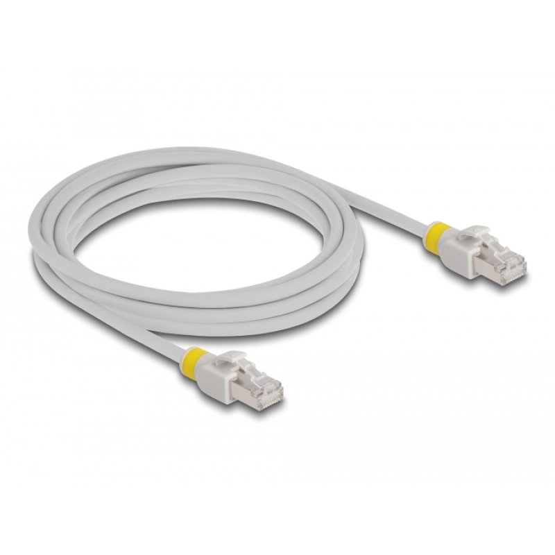 Delock Netzwerkkabel RJ45 Cat.6A S/FTP mit farbigen Clips 3 m