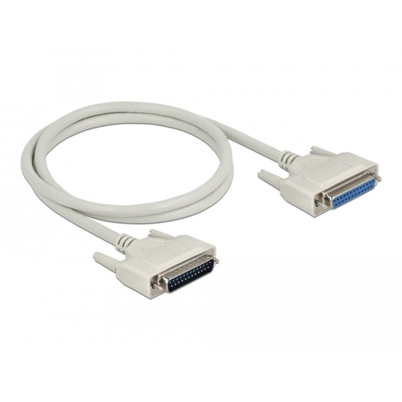 DeLOCK Serial Cable D-Sub 25 male to female 1 m