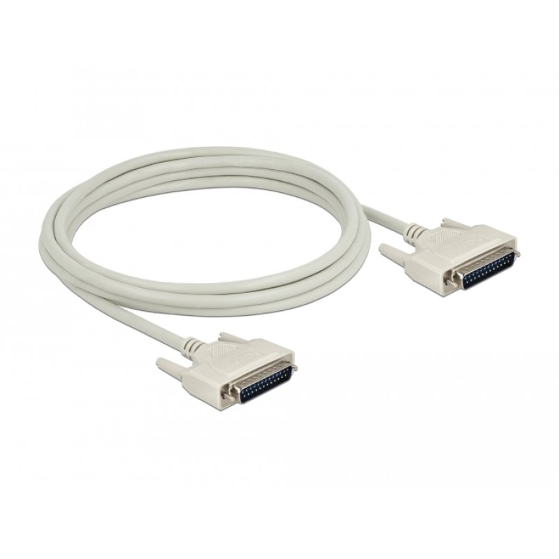 Delock Serielles Kabel D-Sub 25 Stecker zu Stecker 3 m