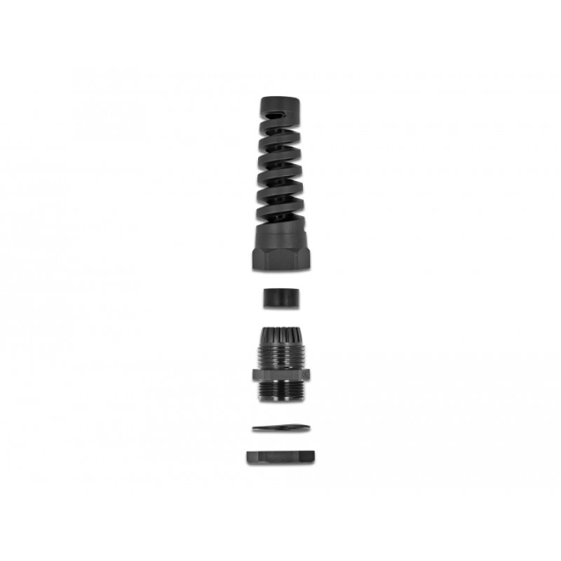 DeLOCK Cable Gland with strain relief PG11 black