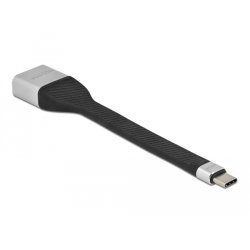 DeLOCK Câble plat FPC USB Type-C à DisplayPort (DP Alt Mode) 4K 60 Hz 14 cm