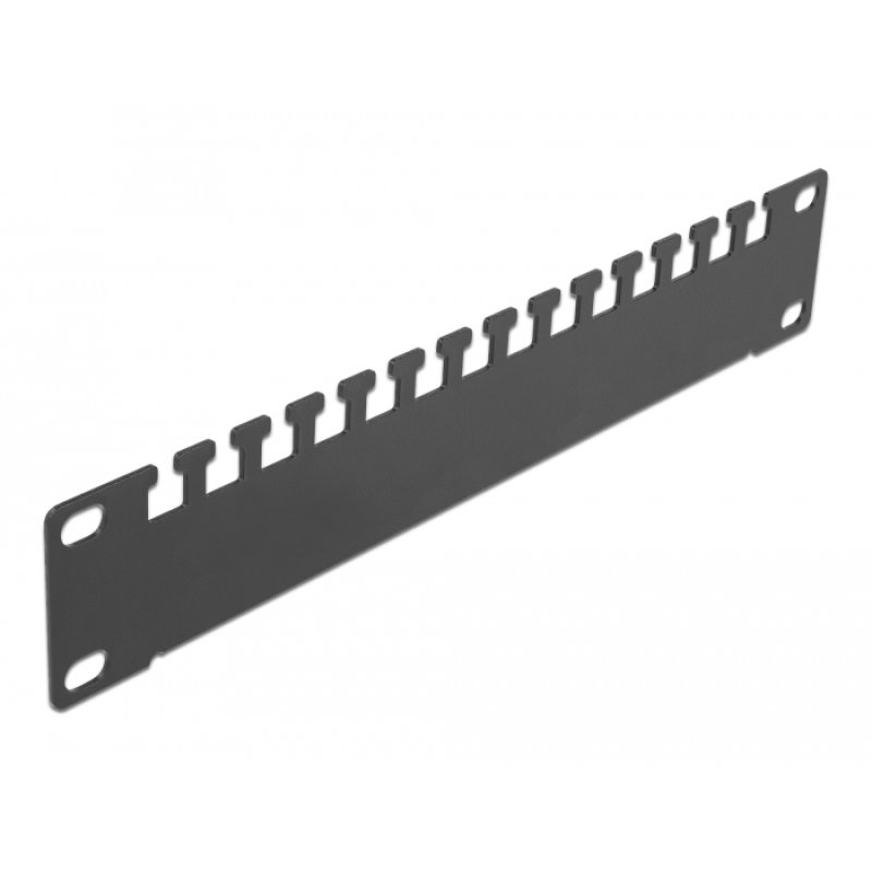 DeLOCK 10″ Cable support rail 1U black