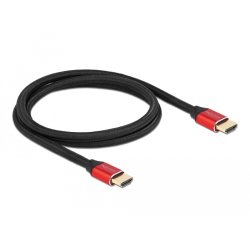 Delock Ultra High Speed HDMI Kabel 48 Gbps 8K 60 Hz rot 1 m zertifiziert