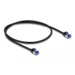 DeLOCK RJ45 Network Cable Cat.6A S/FTP Slim 0.5 m black