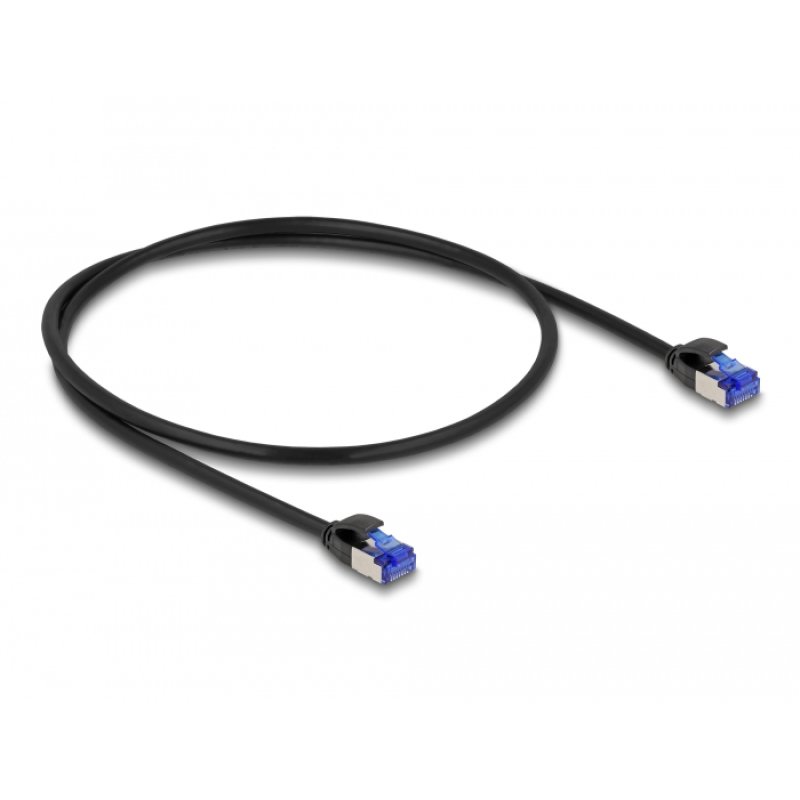 DeLOCK RJ45 Network Cable Cat.6A S/FTP Slim 0.5 m black