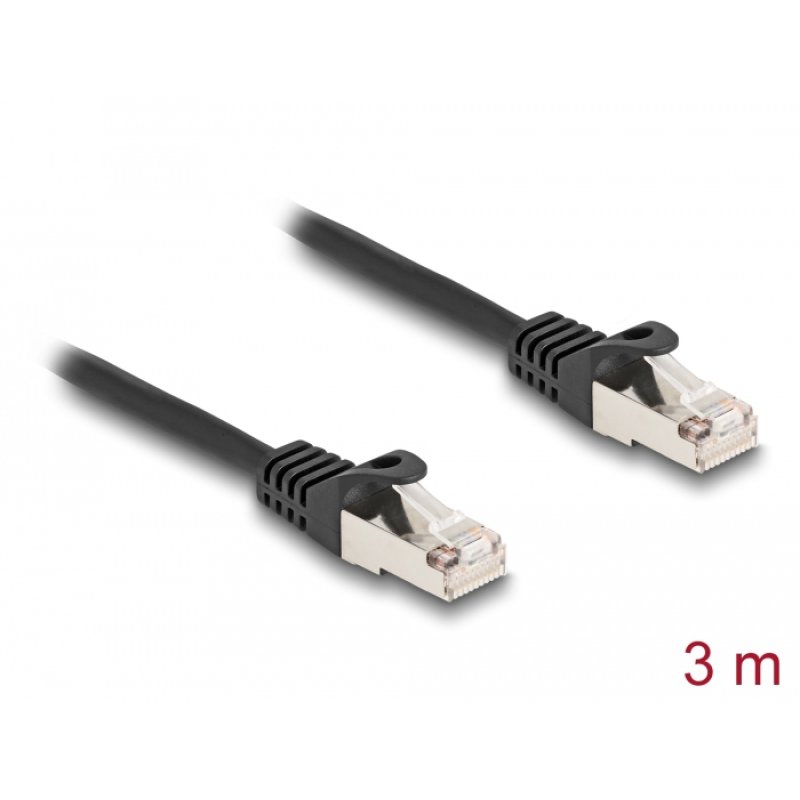 DeLOCK Cable RJ50 male to RJ50 male S/FTP 3 m black