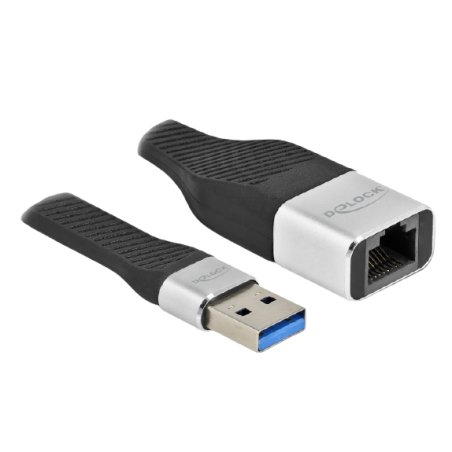 DeLOCK Câble plat FPC USB Type-A à Gigabit LAN 10/100/1000 Mbps 13 cm