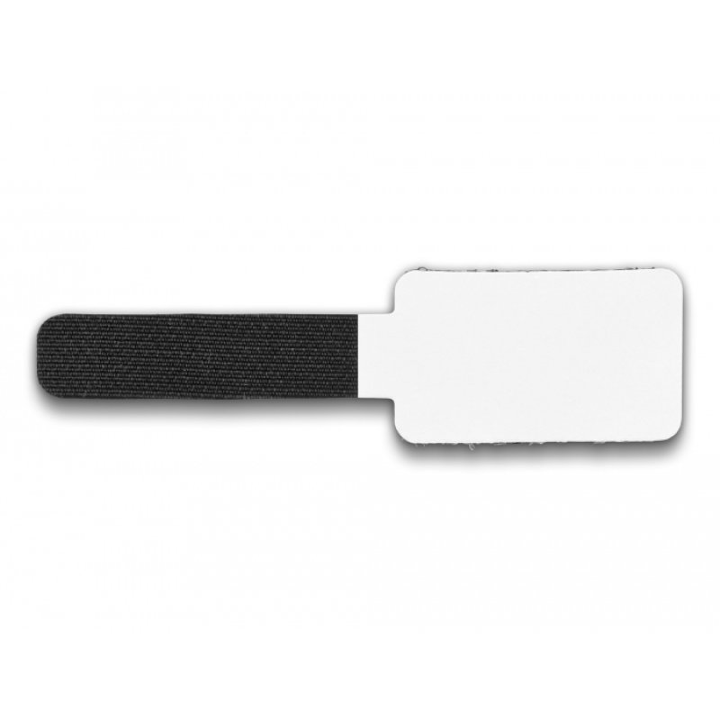 Delock Mini Klett-Kabelhalter L 90 mm x B 24 mm selbstklebend 10 Stück schwarz