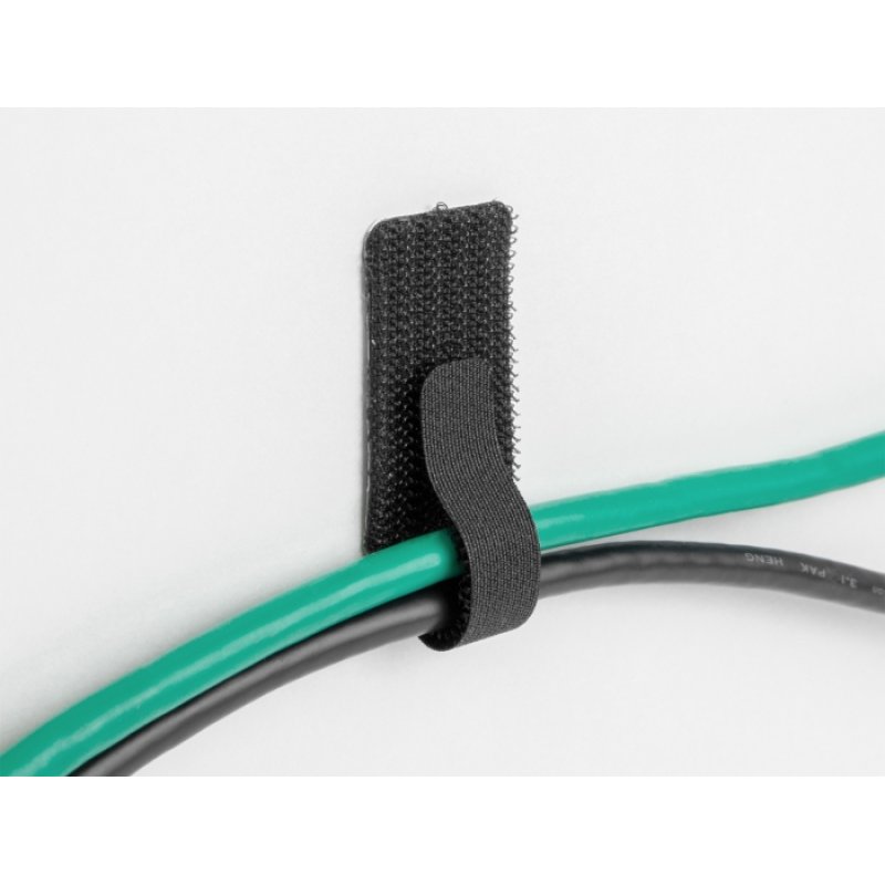 DeLOCK Mini porte-câble de scratch pour câble L 90 mm x l 24 mm, autoadhésif, 10 unités, noir
