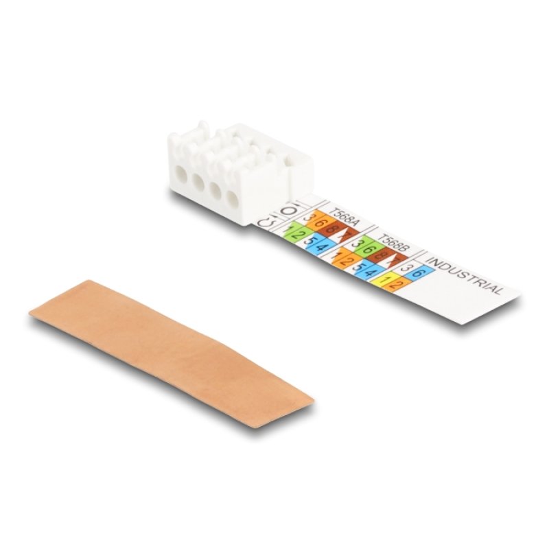 DeLOCK Montage sur site de RJ45 mâle Cat.6A avec presse-étoupe et capuchon anti-poussière, sans outil