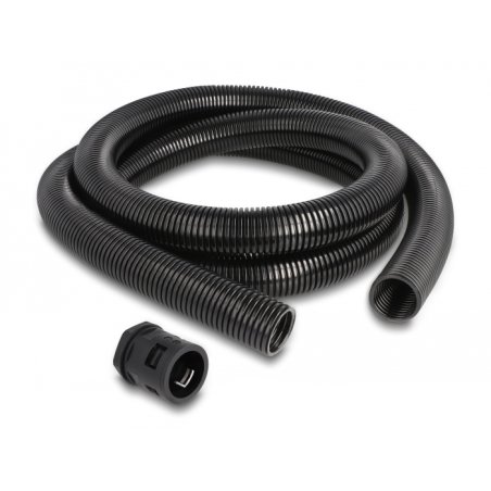 DeLOCK Cable protection sleeve 2 m x 28.5 mm with 2 x PG21 conduit fitting set black