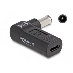 DeLOCK Adapter for Laptop Charging Cable USB Type-C female to Sony 6.0 x 4.3 mm male 90° angled