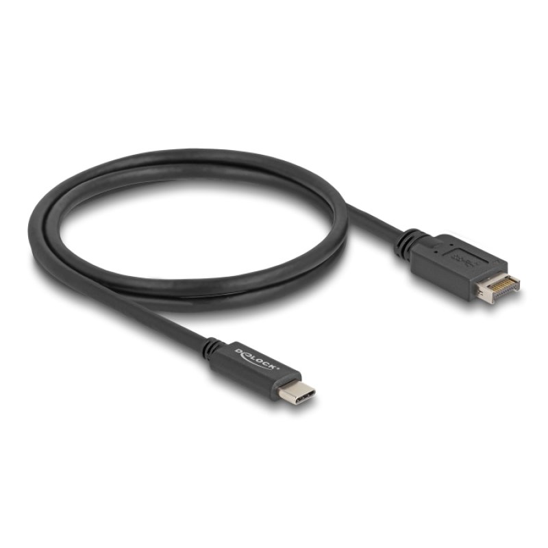 DeLOCK Câble USB 10 Gbps Type-E Key A 20 broches mâles vers USB Type-C mâle 1 m