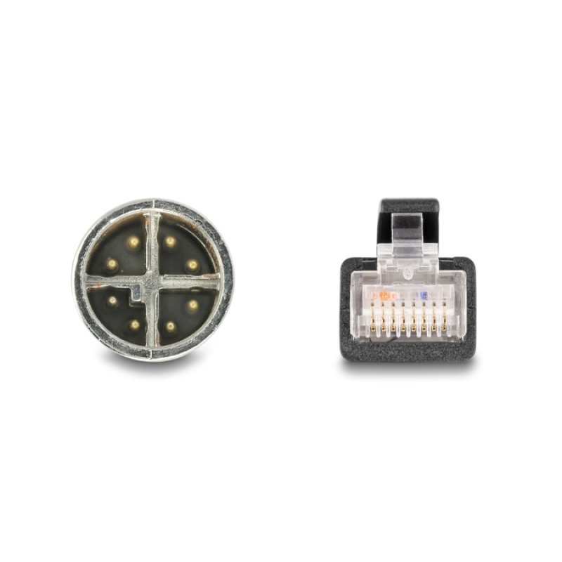 DeLOCK M12 Cable X-coded 8 pin male to RJ45 male PVC 5 m