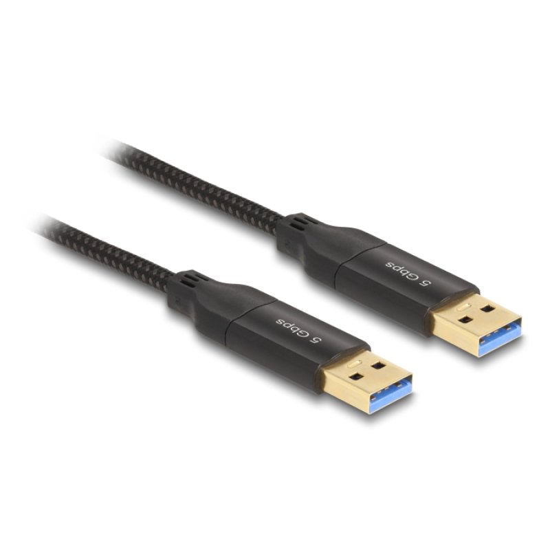 DeLOCK USB Type-C 5 Gbps Câble de liaison des données Interrupteur KM, 2 m