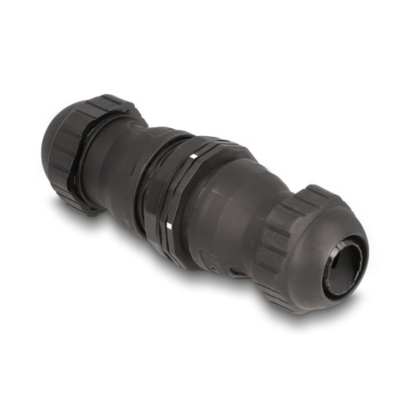 Delock LWL Kabelverbinder LC Duplex Buchse zu LC Duplex Buchse UPC OS2 IP68 staub- und wasserdicht