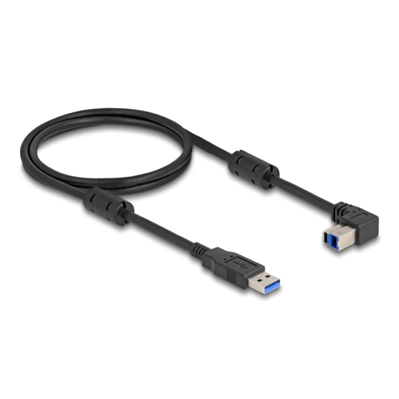 DeLOCK USB 5 Gbps Câble Type-A mâle vers Type-B mâle 90° coudé vers le haut 1 m